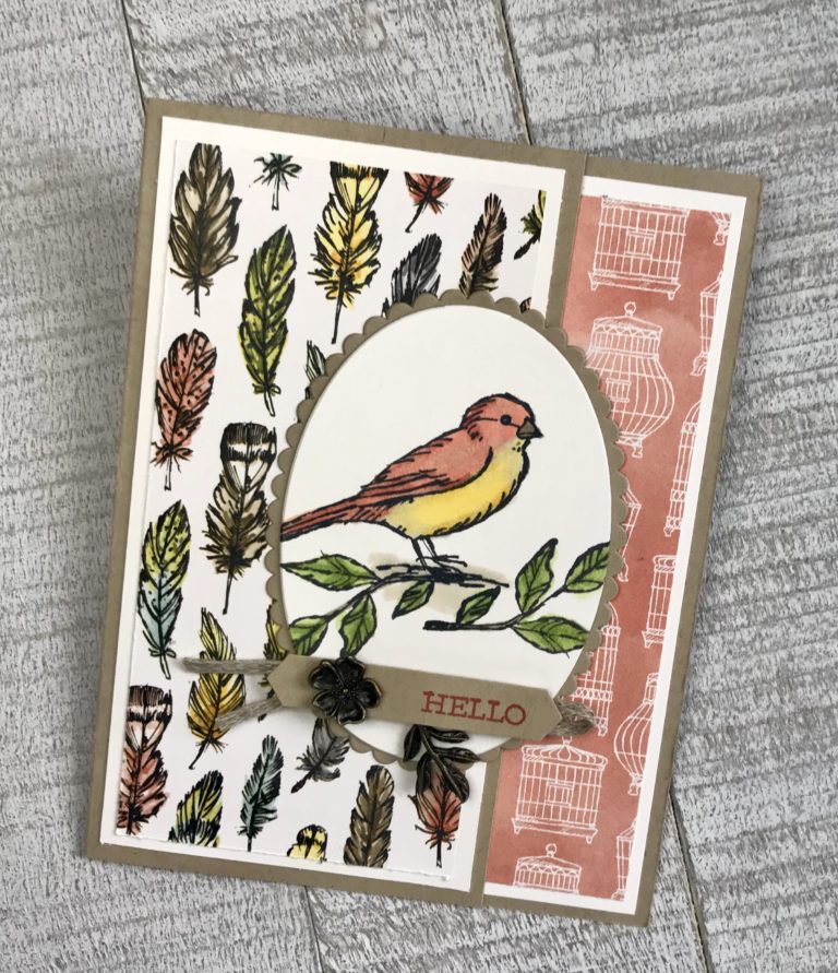 Fun Fold Bird Card