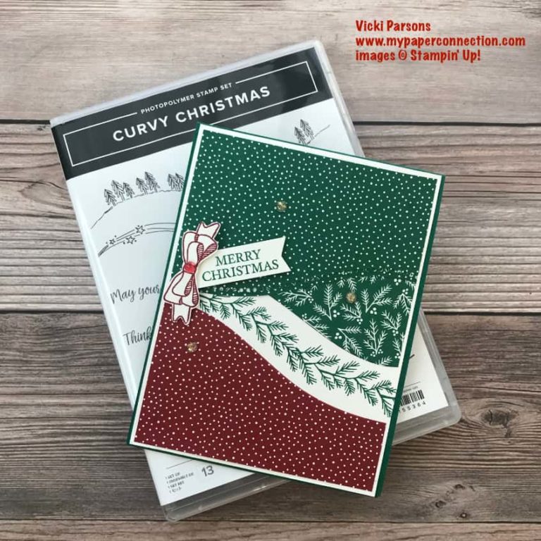 Curvy Christmas Card with Bow-1