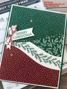 Curvy Christmas Card with Bow-2