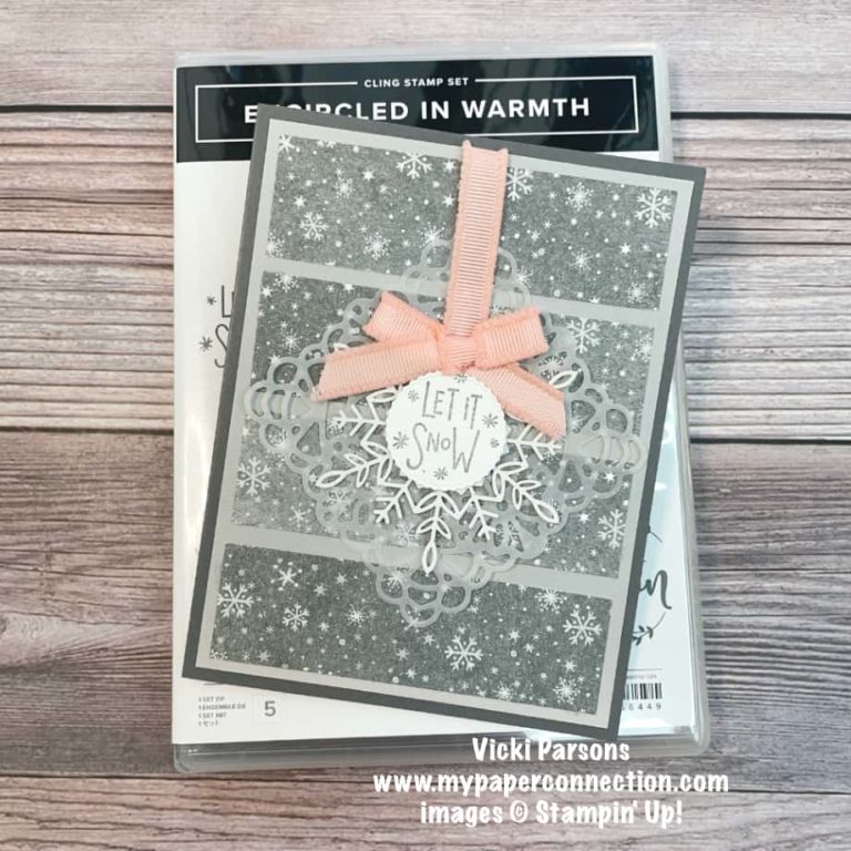 Gray Let It Snow Card